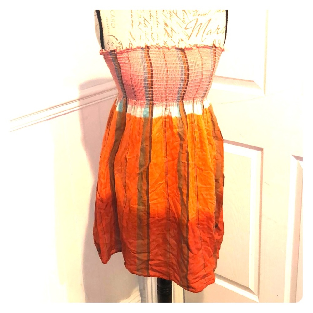 Strapless summer dress
